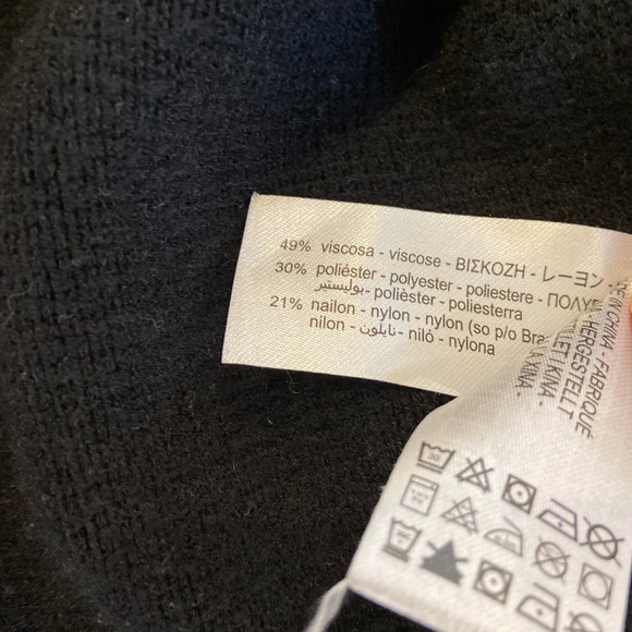 ZARA Black cardigan with zipper size small - Picture 4 of 8